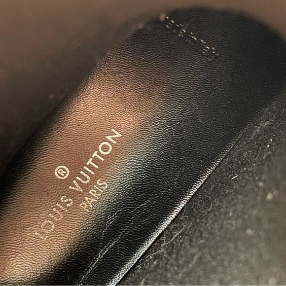 Louis Vuitton Black Mid-Calf Rain Boots Monogram Pattern Women’s Size 39 - Picture 11 of 16